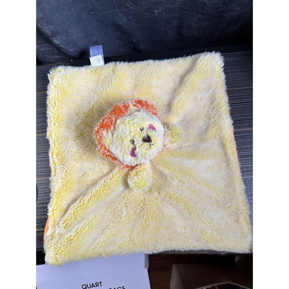 Lion Security Blanket Animal Adventure Stuffed Animal Yellow Soft Plush Lovey